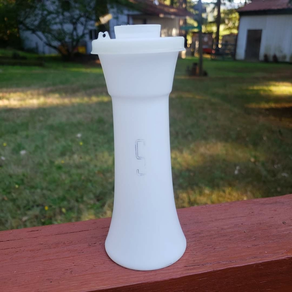Vintage Tupperware Plastic Salt Shaker 718-35 ONLY- WITH IMPERFECTIONS